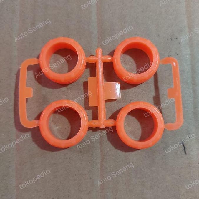 Rep ban S/small polos super hard/superhard oren/orange low friction tires 95634/95635 HJH Tamiya