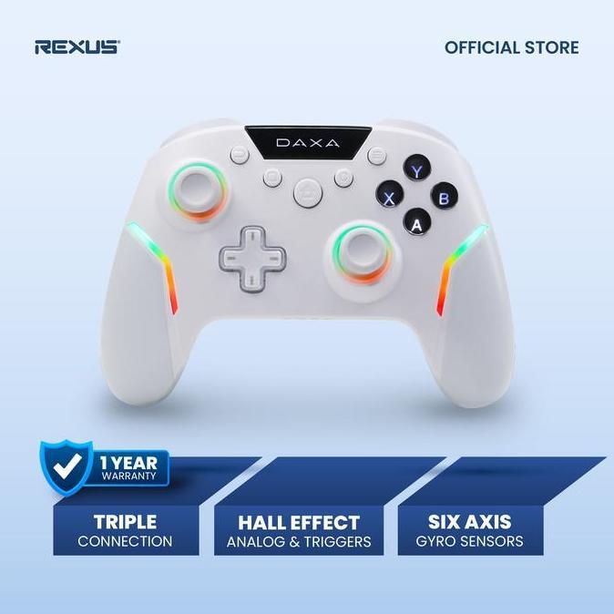 REXUS DAXA BORION AX8 GAMEPAD BLUETOOTH WIRELESS - GYRO SENSOR & MECHANICAL SWITCHES