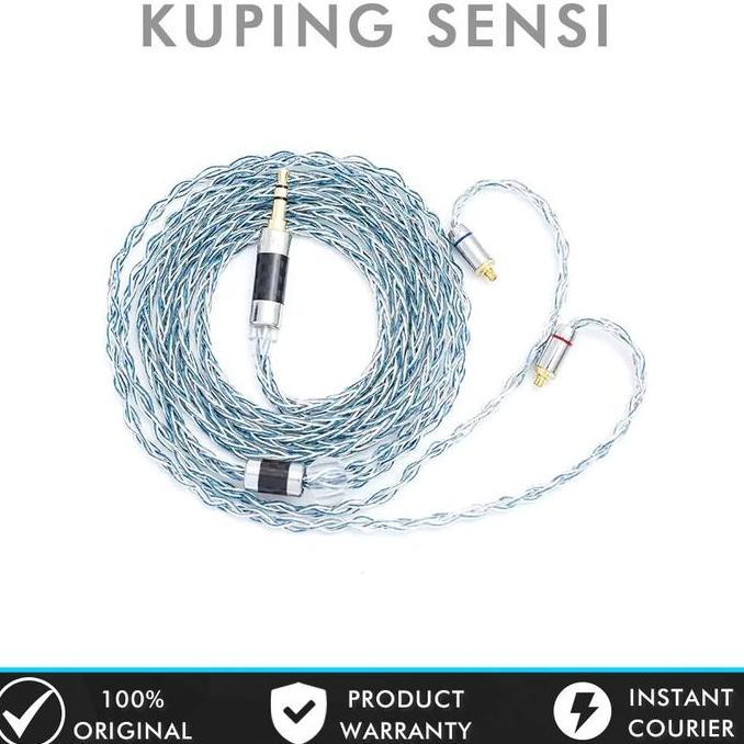 XINHS Rainbow Blue Kabel Upgrade 8 Core for KZ DQ6 TRN MT1 Pro CCA CRA IVIPQ