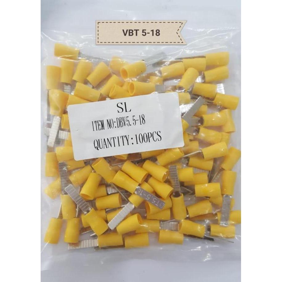 Skun Tusuk 5.5-18 / Skun Pedang 4-6mm/ Skun Tusuk Plat Blade kuning