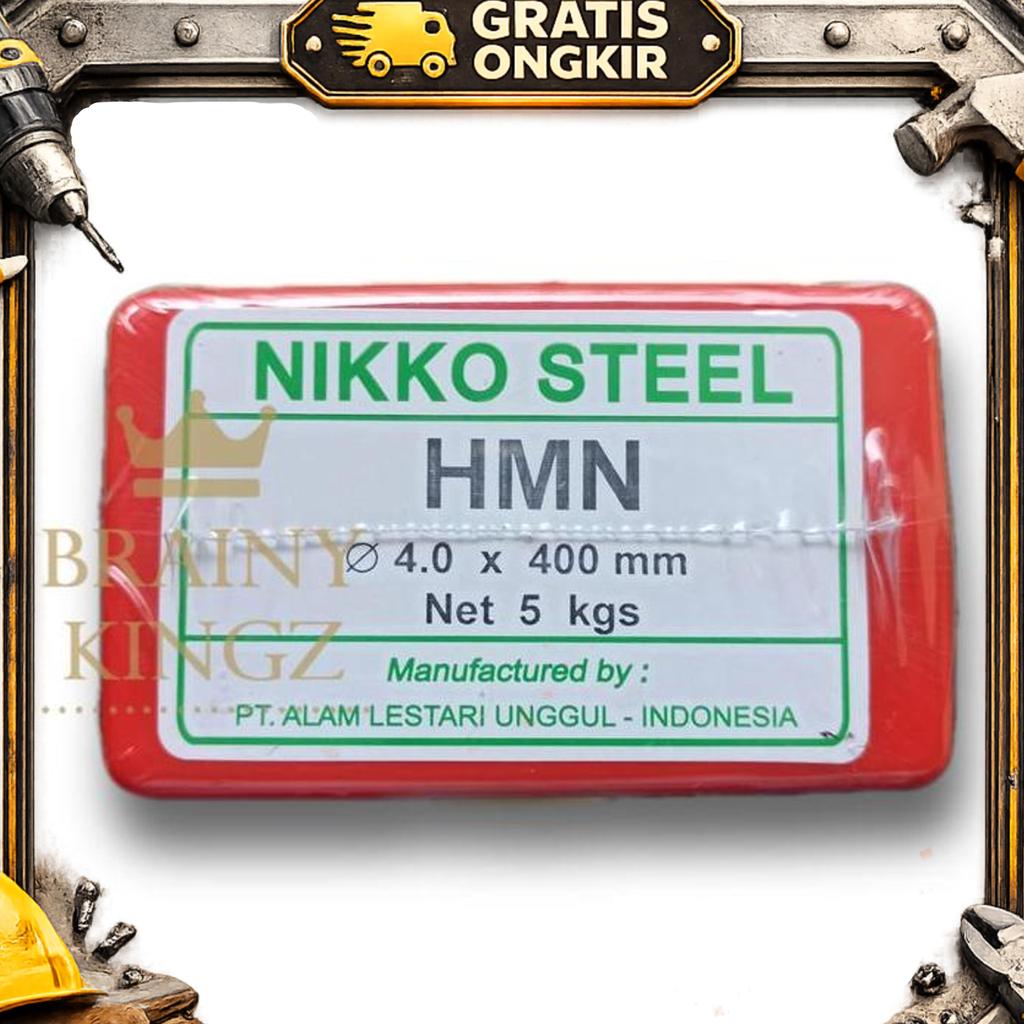 Kawat Las Mangan Nikko Steel Hmn Ukuran 3,2Mm 4Mm Hmn 3.2 Mm 4 Mm