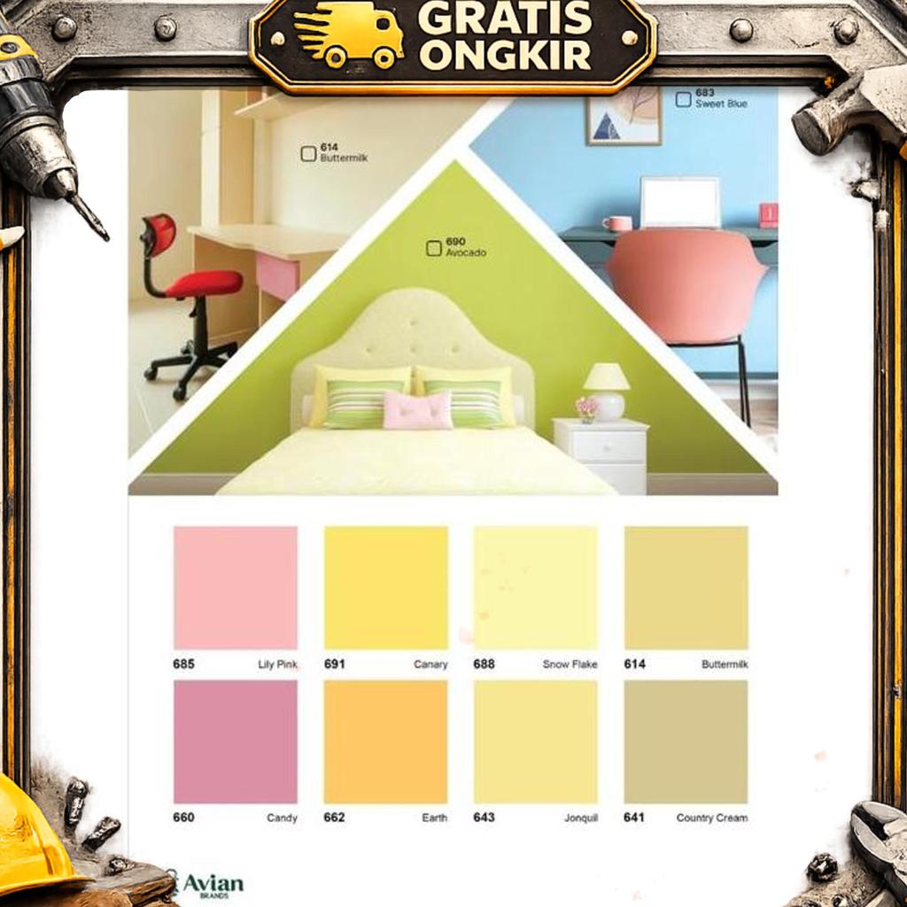 Avian Cat Tembok Aries Kambing 20Kg Avian Aries 20Kg Cat Tembok Aries Cat Dinding Ekonomis Avian 20K