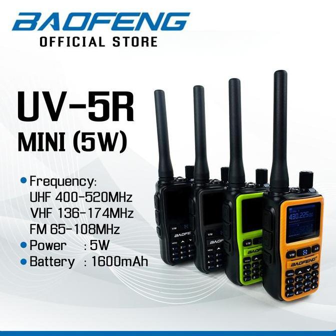 BAOFENG UV-5R Mini (5W) Walkie Talkie HT - Baofeng Indonesia