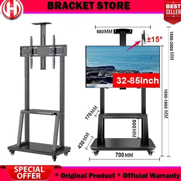 Bergerak Bracket Standing tv 32-85 Inch TV Berdiri Stand Universal Dapat Disesuaikan LED TV Stand Tr