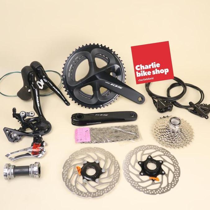 Promo Groupset Shimano 105 R7020 Hydraulic Disc Brake Diskon