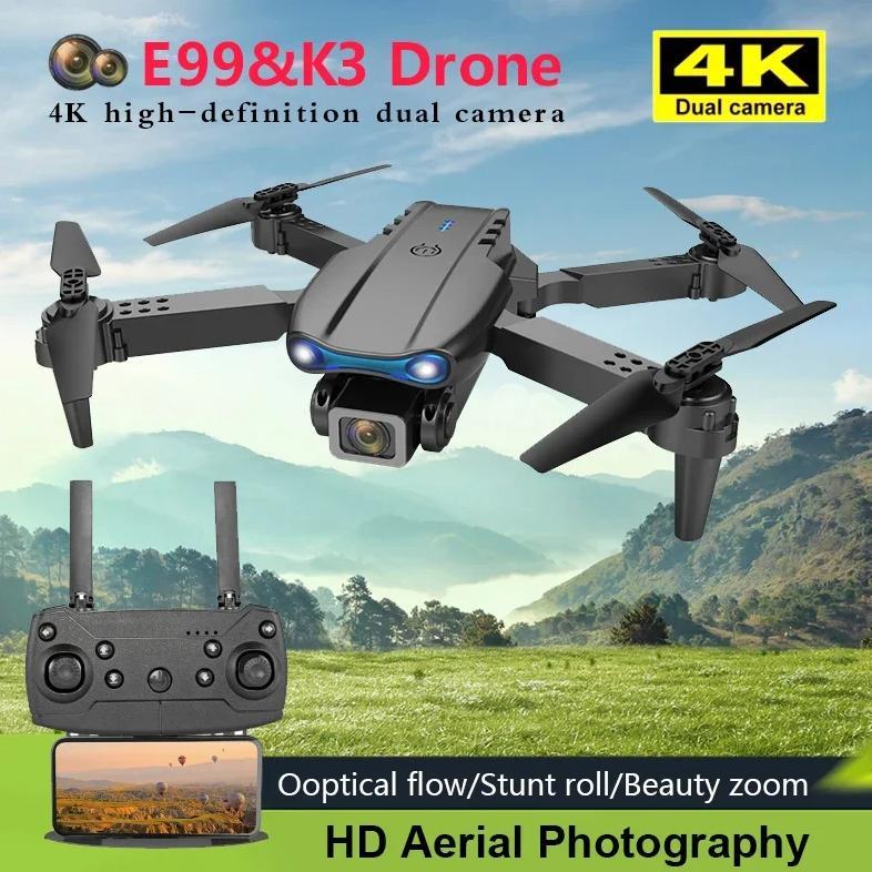 [COD] Drone Kamera Rc Drone E99 Pro Drone Profesional 4K Kamera Ganda WIFI 5G Quadcopter Penghindara