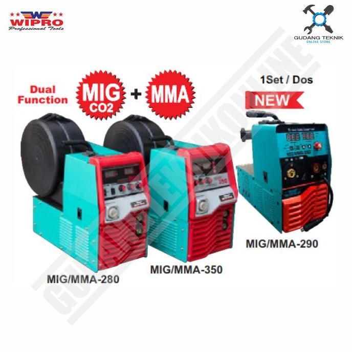 PAMAJEPON Travo Las Inverter MIG Co+MMA WIPRO MMA350/Mesin Welding Listrik 380V