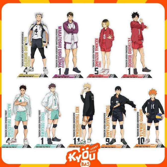 Hinata | Kageyama | Tsukishima | Oikawa | Hajime | Kuroo | Kenma | Bokuto | Ushijima Acrylic Stand -