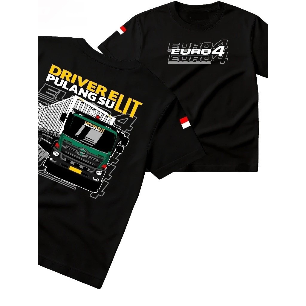 KAOS TRUK TRAILER DRIVER MUDA HINO 500 KAOS DISTRO TRUK TRAILER DRIVER MUDA HINO 500 PRIA WANITA