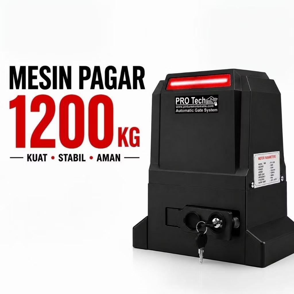 Pro Tech Sliding Gate Otomatis 1200Kg Motor Pintu Geser