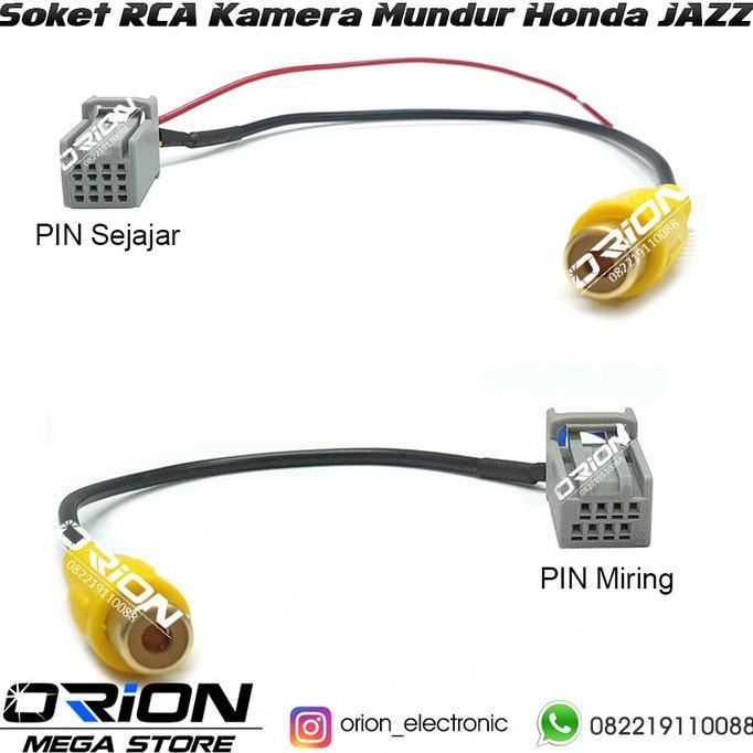 * Soket Kamera Mundur Rca Honda Jazz Rs 2016-2017 *
