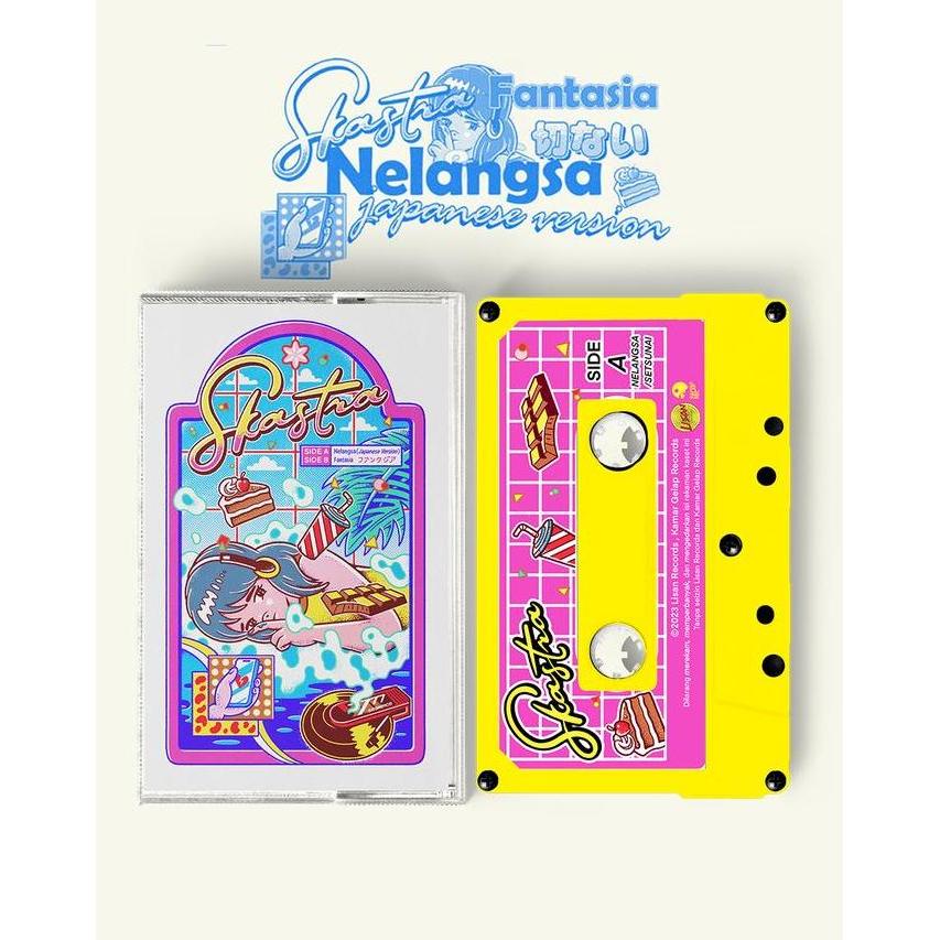 Kaset Pita Skastra - Nelangsa ( Japanese Version ) & Fantasia  Special Edition Yellow Cassette