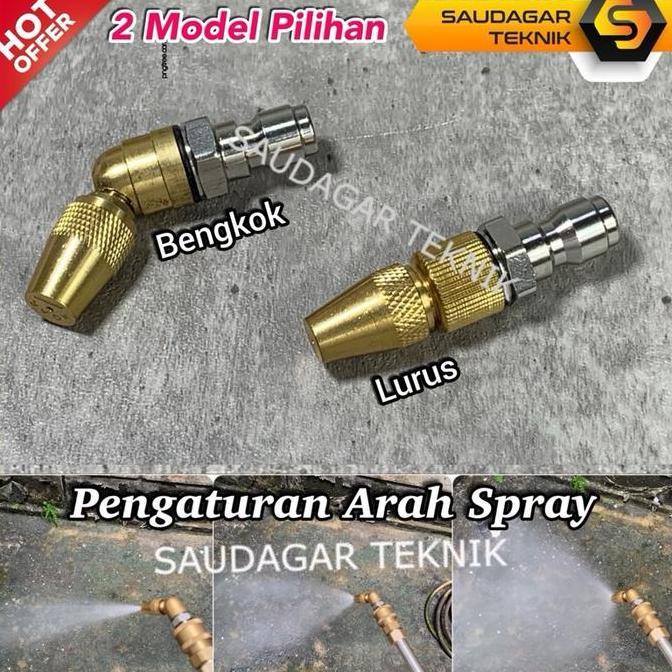 Nozzle Spray Cuci Ac Quick Release Nozzle Spray Kabut Siram Taman Kebun Quick Coupler Nozzle Sprayer
