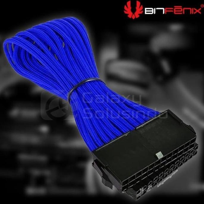 Goodseller- Bitfenix Alchemy ATX 24 pin Blue - sleeved cable