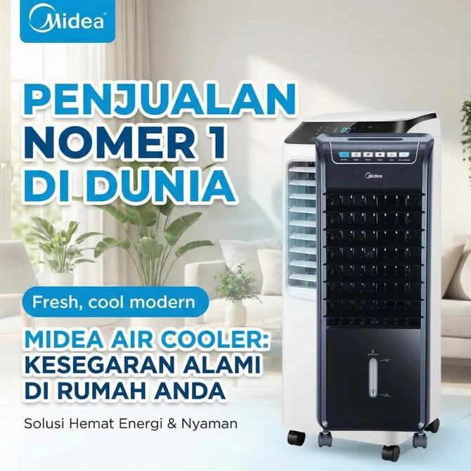 Goodseller- [TURUN HARGA] Midea Air Cooler 6L - Free Two Ice Pack/AC Portable 1 2 Pk Low Watt/Hadiah