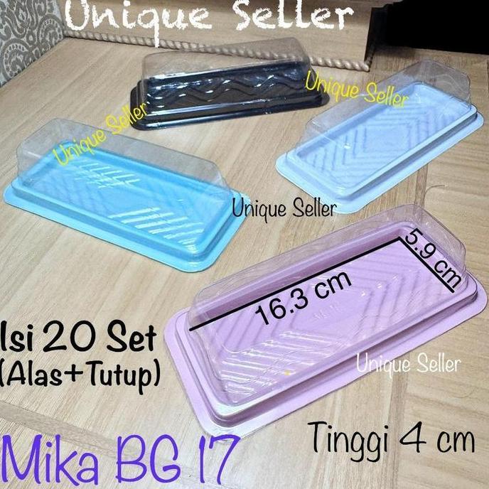 [1Dus] Mika Bolu Gulung Mini 16cm BG 17 Pink Coklat Biru Putih isi 500 / Mika Mochi isi 3 / Mika Kue