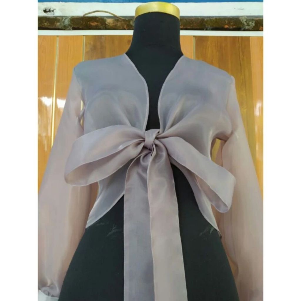outer kondangan organza / cardigan organza / outer pesta organza