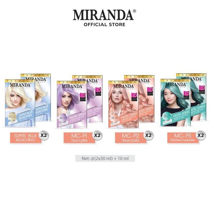 A7Farmscool - [Pastel Series] Miranda Hair Color Box (Cat Rambut Permanen) Super Blue Bleaching | Mc