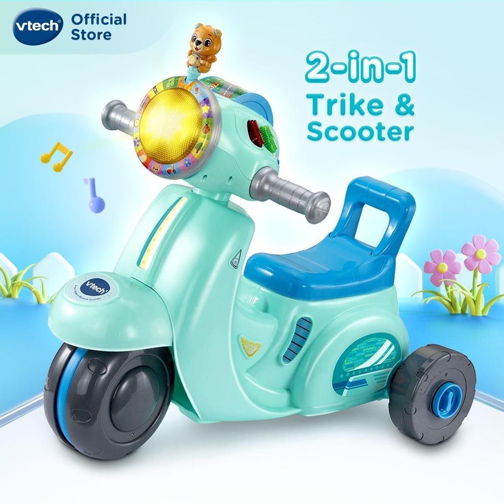Discount Vtech 2-In-1 Ride & Balance Scooter (Blue) Ride On Toys Scooter Balanced Bike Kids