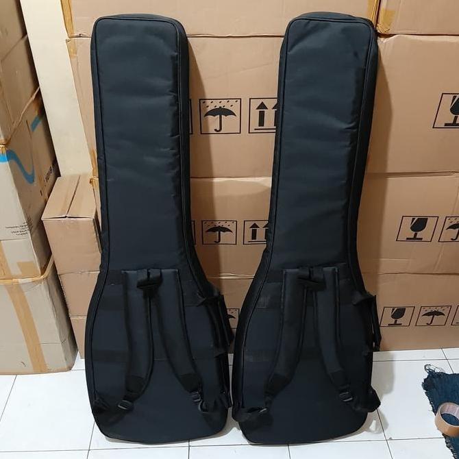 Gigbag/semi gigbag/softcase gitar bass elektrik tebal merk DAME