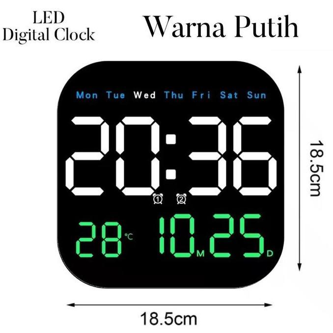 Jam Meja Dinding Digital Stop Watch Countdown Countup Led Weker / Digital Alarm Clock Suhu Temperatu