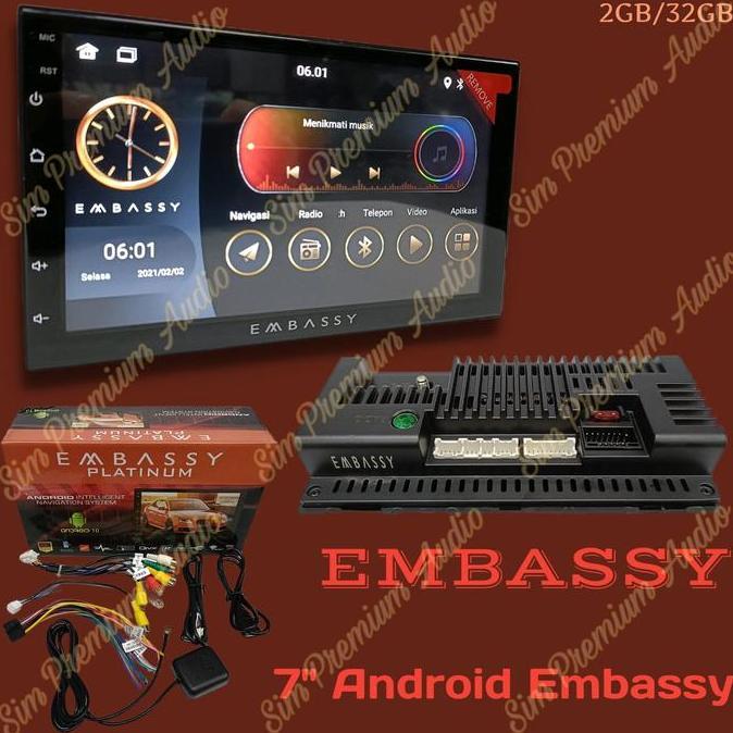 Head Unit Android Embassy 7 Inch Platinum Ram 2Gb / Rom 32Gb Android Promo