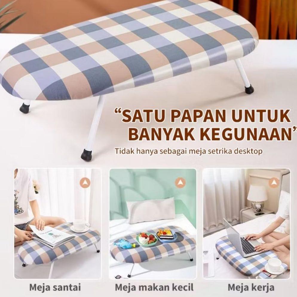Meja setrika Mini Lesehan / Papn setrika Lipat Pipa / Meja Lipat Mini