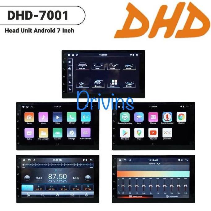 Head Unit Double Din Android Dhd-7001 7 Inch Ram 2+32Gb Universal Termurah