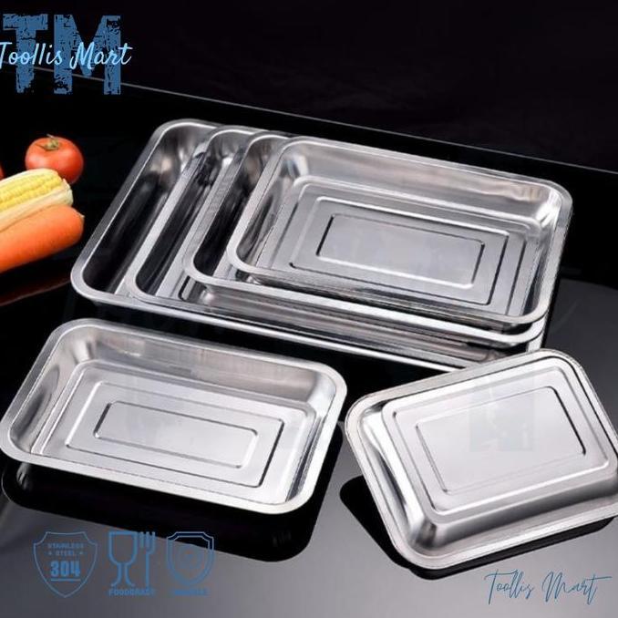 New- Baki Stainless 36 X 7 Nampan Lodor Prasmanan