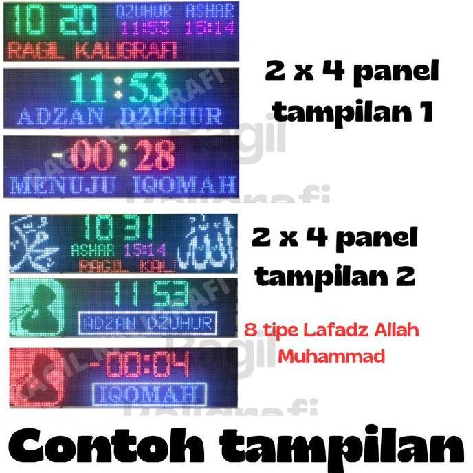 Wonx- Controller Jws P10 Rgb Scan 1/8S Baris - Kontroler Jws Khalifah Jws Esp Baris Kontroler Jam Kt