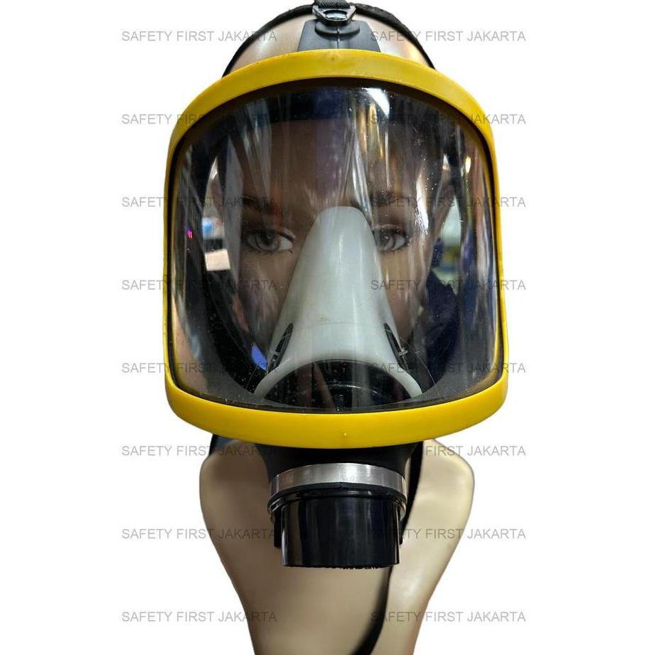 TERBARU - Full Face Gas Mask Respirator - Masker Kimia - Masker Airsoft
