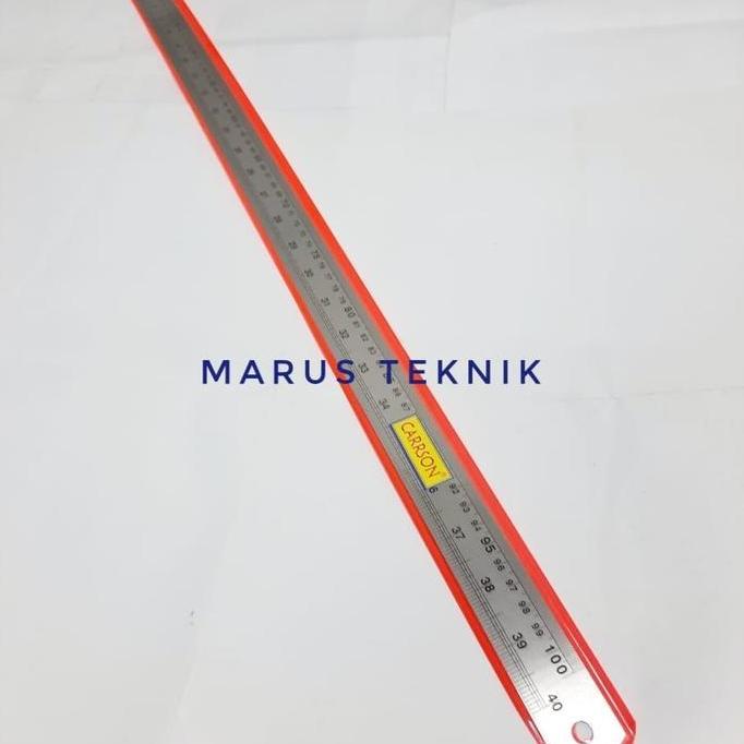 Book- Penggaris Baja /Mistar Baja Ss 100Cm Metric/Inch