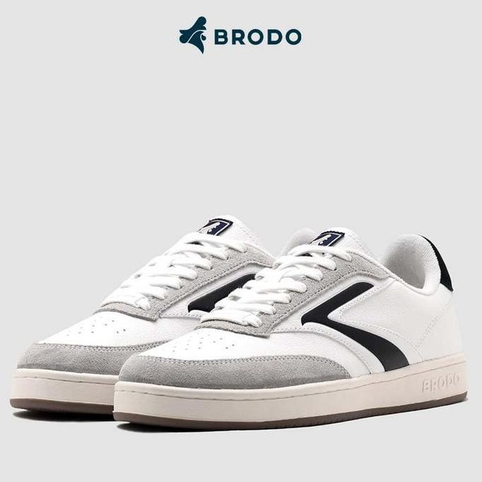 BEBAS ONGKIR - Brodo Ace Tennis Ivory Black