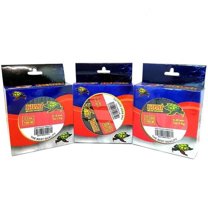 SENAR PANCING KUYA MENS BRANDED 100 METER (0.16MM - 0.35MM) HIJAU TUA ORIGINAL