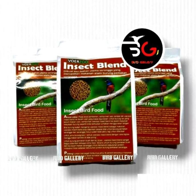 VOER INSECT BLEND VOER BURUNG MURAI VOERZO INSECT BLEND TINGGI PROTEIN 225