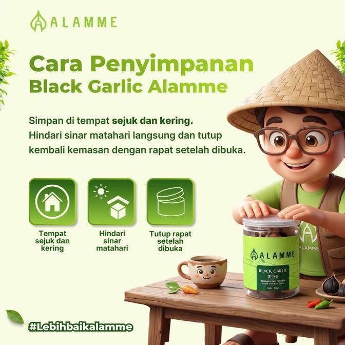 [] Bawang Hitam Tunggal Black Garlic Alamme 500Gr
