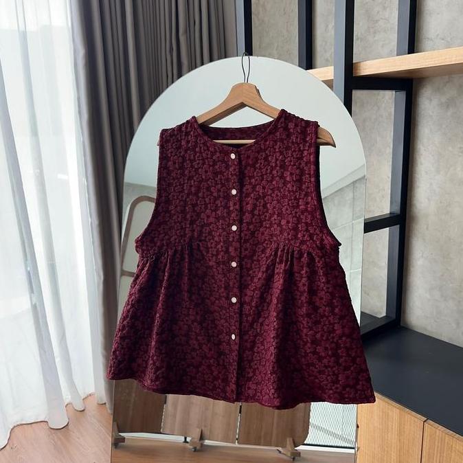 by.HANA 633 | Vest Kancing Rempel Dan Vest dengan Set Kemeja WSD