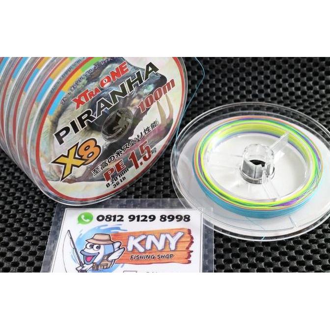SENAR BENANG PANCING PE XTRAONE PIRANHA X8 PE1.5 WARNA WARNI