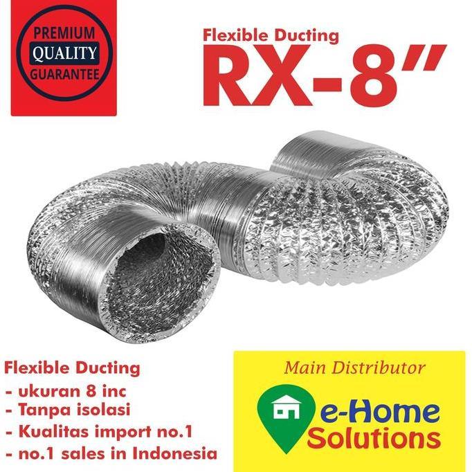 Alumunium flexible ducting 8 inch Diskon