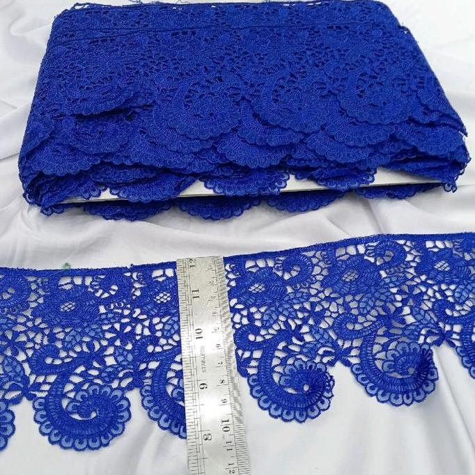 RENDA/LIST PINGGIRAN BORDIR/RENDA BORDIR LEBAR 10CM/RENDA BAJU DAN MUKENA