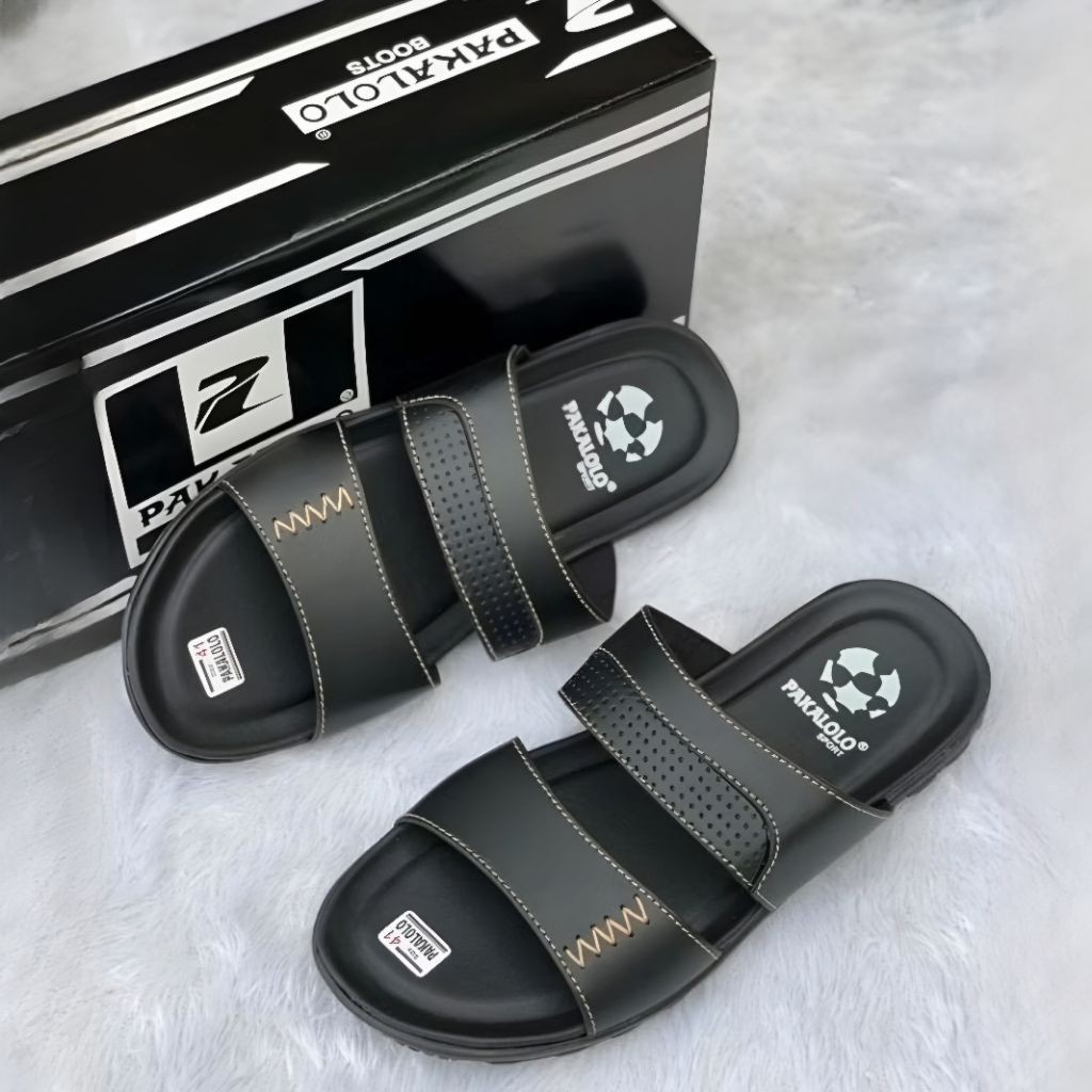 Sandal Kulit Pria Pakalolo Sandal Slop Pria Dewasa Sandal Pria Pakalolo