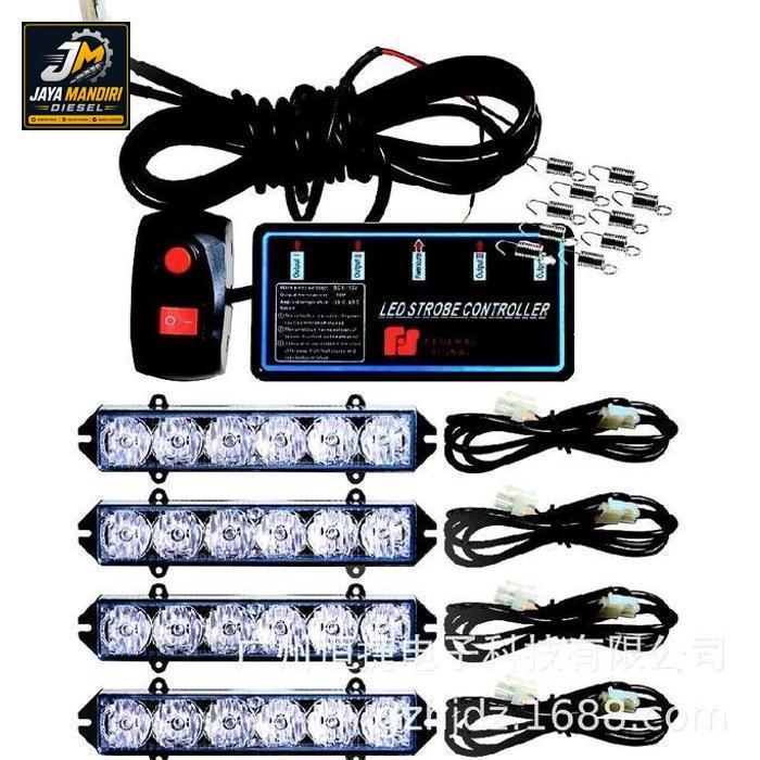Strobo led 4kotak 6led 4-6H split
