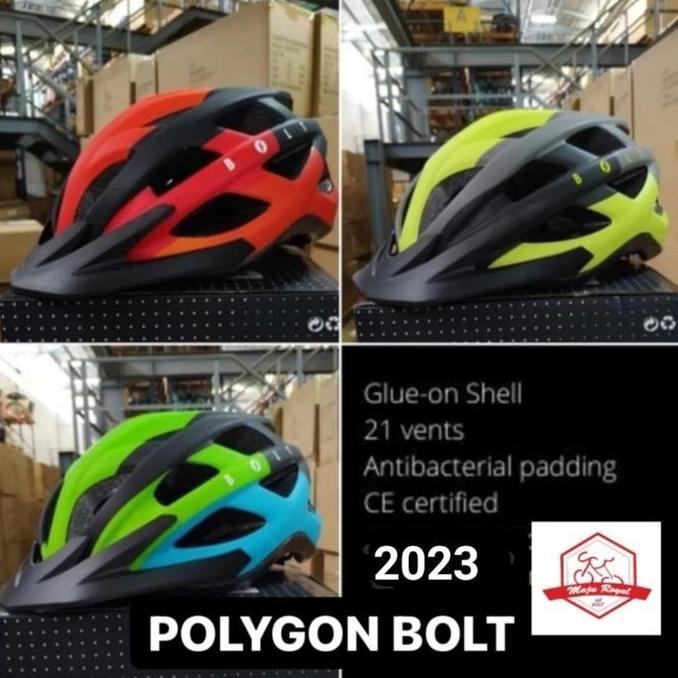 Promo Helm Sepeda Polygon Bolt New Mtb Roadbike Sepeda lipat Diskon