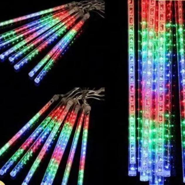Lampu Meteor Led Isi 10 Batang 50Cm Jatuh Rain Snowtaman Hias Meteor Lampu Meteor Multifungsi