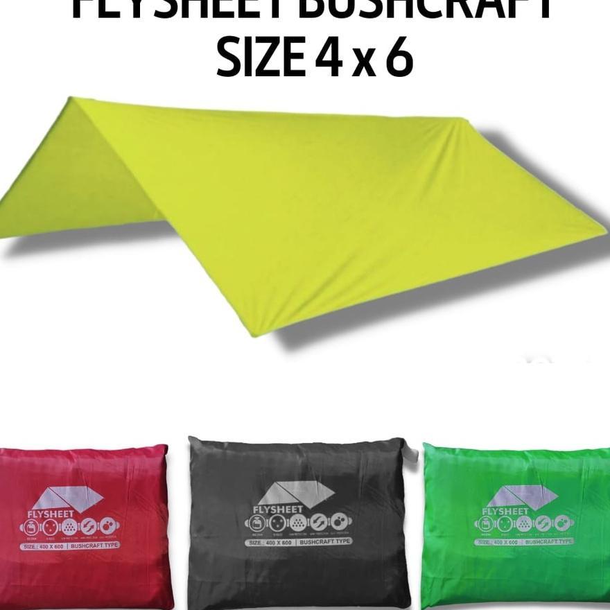 Flysheet 4X6 Bushcraft  Bivak Trap Trend Flysheet 6X4 Tutup Tenda / Flysheet 4X6 Waterproof / Flyshe