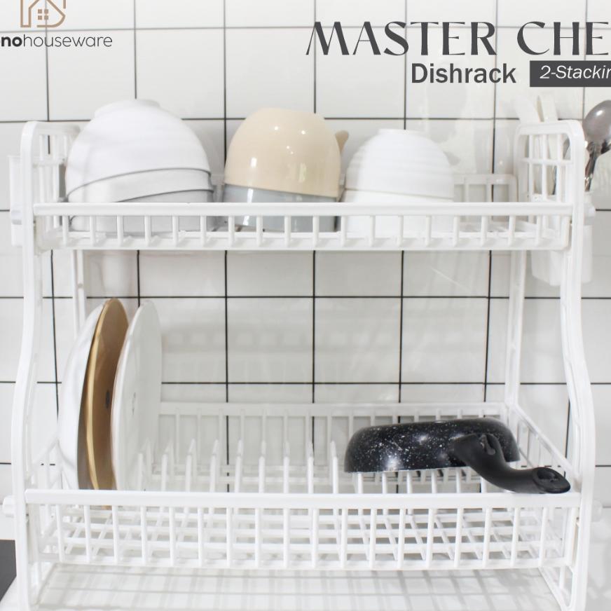 [ Mono ] Master Chef Dishrack 2 Stacking/ Rak Susun Master Chef/ Rak Dapur/ Rak Aesthetic