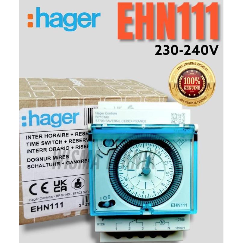 TIMER SWITCH ANALOG HAGER EH 111 OTOMATIS TIMER HAGER HEMAT