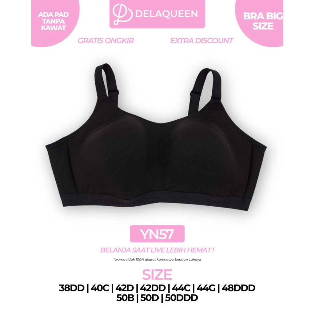 Delaqueen | Bra Big Size Bra Jumbo 38DD 40C 42D 42DD 44C 44G 48DDD 50B 50D 50DDD YN57