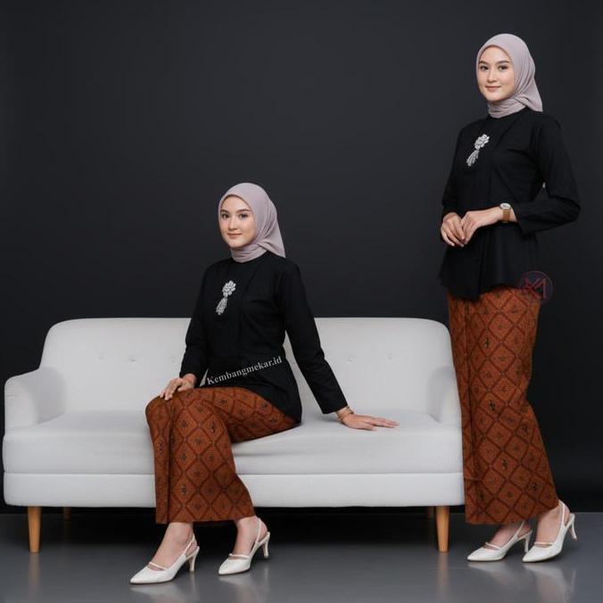 Kembangmekar ORIGINAL ROK WIRON BATIK (TANPA SELENDANG) - Rok Lipit Jawa Exclusive High Quality Kain