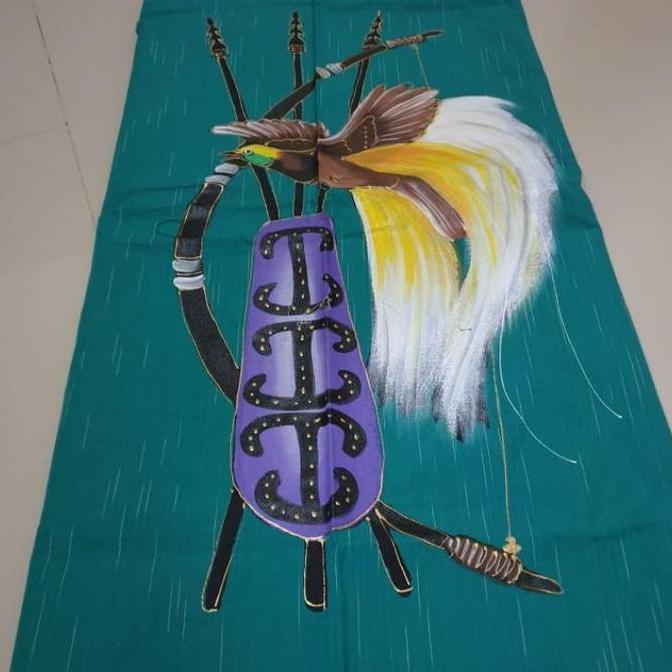 Kain Lukis Etnik Lurik Motif Papua Tifa Cendrawasih Asmat